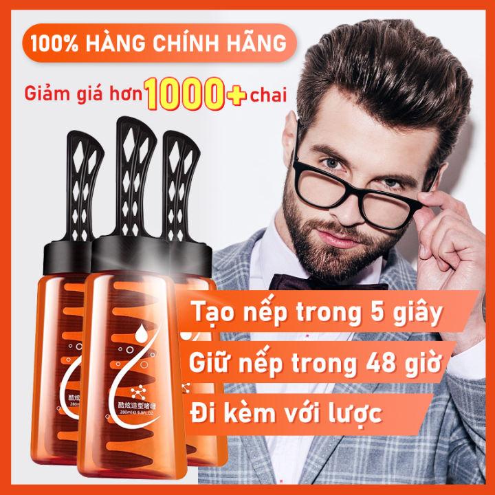 Keo tóc keo vuốt tóc nam cao cấp chai kèm lược tiện dụng thân thiện với mọi loại tóc Gel tạo kiểu tóc nam Keo tạo kiểu tóc Chăm Sóc Tóc