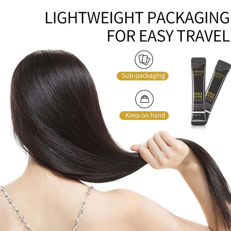 Product Introduction of 5pcs 10ml Smoothing Hair Mask Individually Wrapped Leave-In Care Mask Mask Pouch Moisturizing F5U0 28