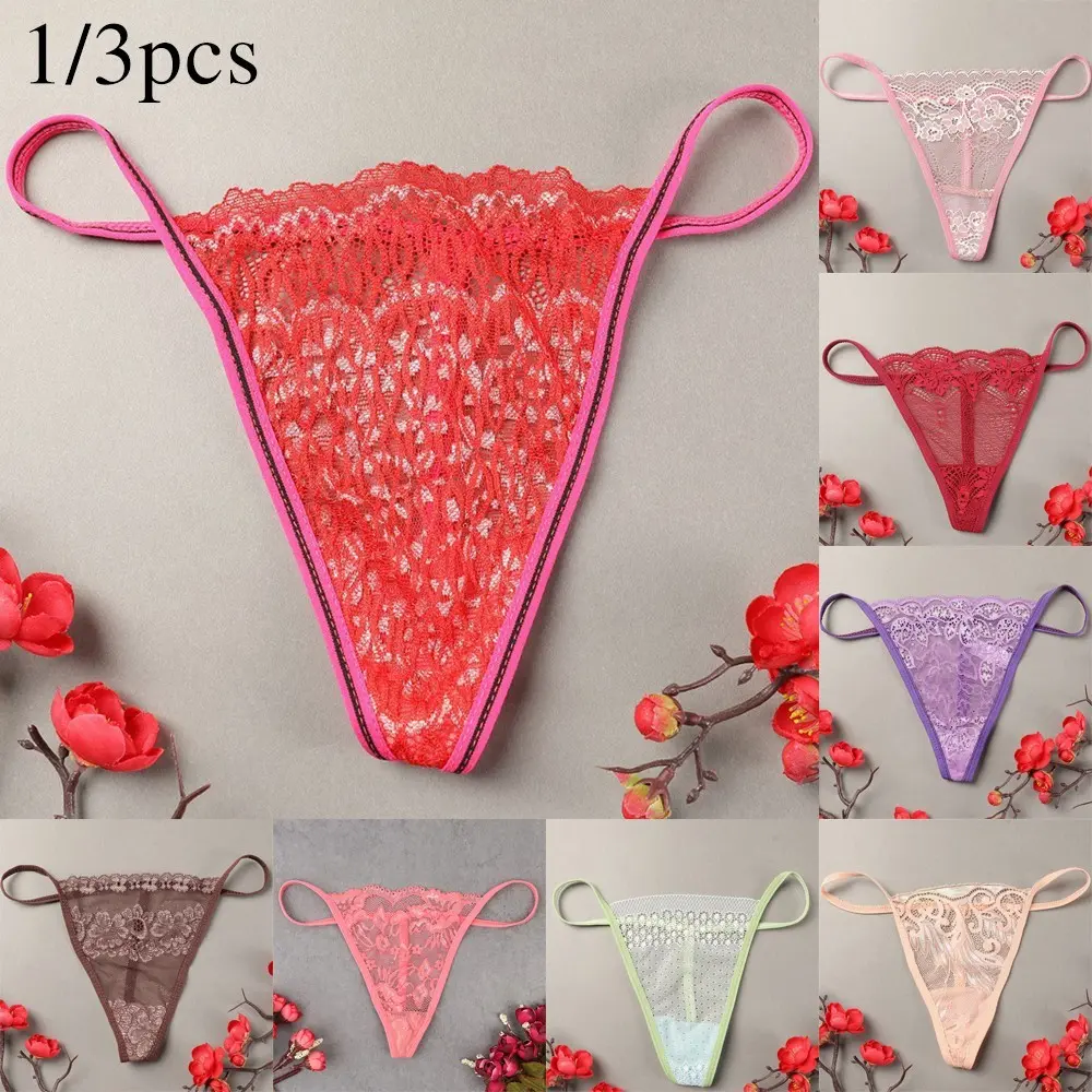 Sexy Lace  Thongs Lingerie G-string Panties V-string Knickers Underwear briefs