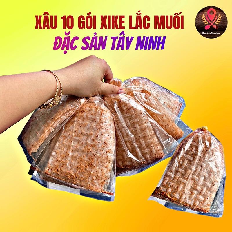 (XÂU 10 GÓI) Đặc Sản Tây Ninh BÁNH TRÁNG XiKe LẮC MUỐI TÔM Mặn Ngọt Cay SIÊU NGON Hong Anh Clean Food Ăn Vặt Snack