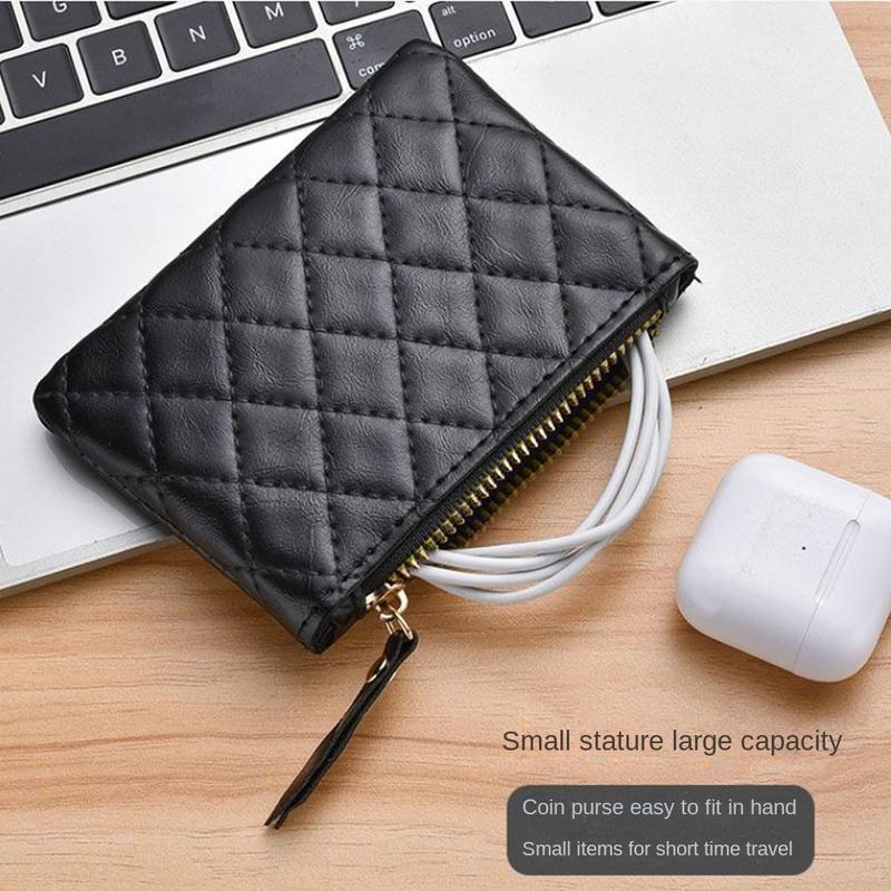 New PU Leather Mini Coin Purse Soft Waterproof Short Wallet Card Holder Women Men 4