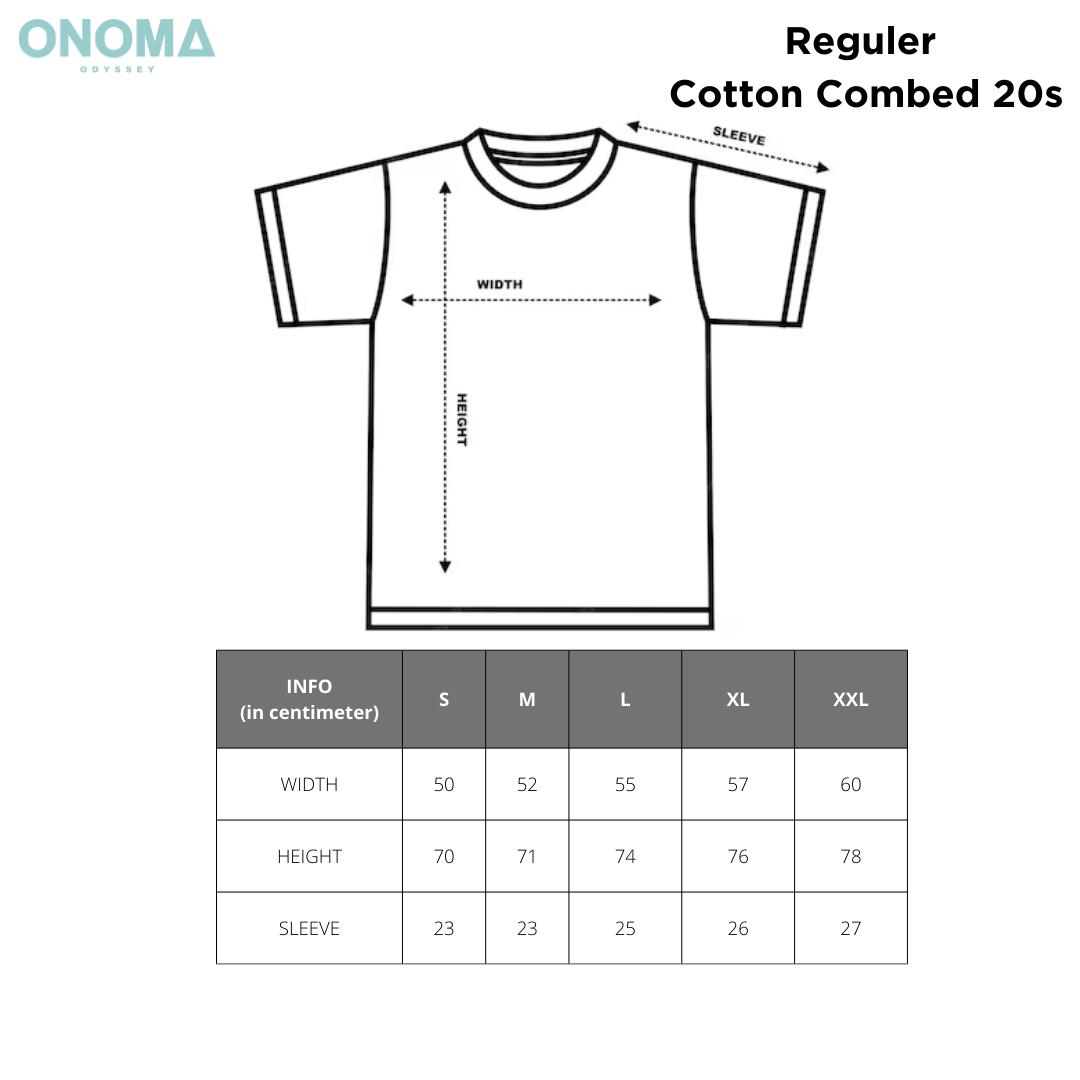 Onoma - Reguler Tshirt Wash Surfer Boy Maroon - Kaos