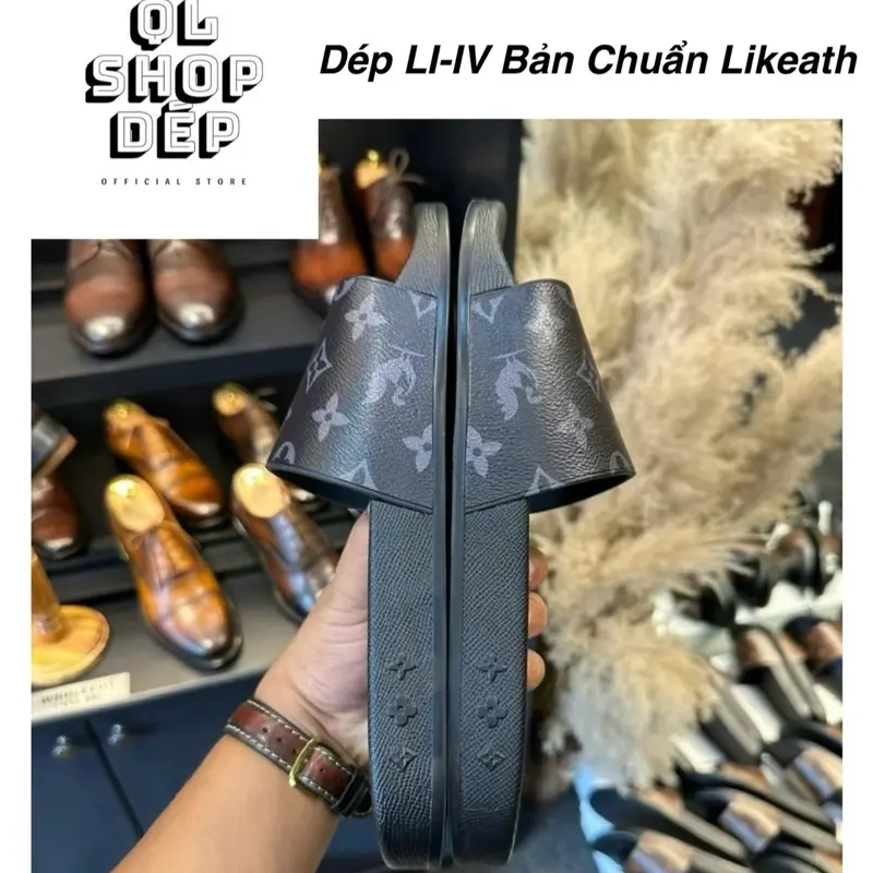 Dép Quai Ngang Nam Nữ L - IV Hoa Tiết Sắc Nét Full Combo Sắc Màu Phối Quai Cao Su đi êm chống trơn trượt siêu bền