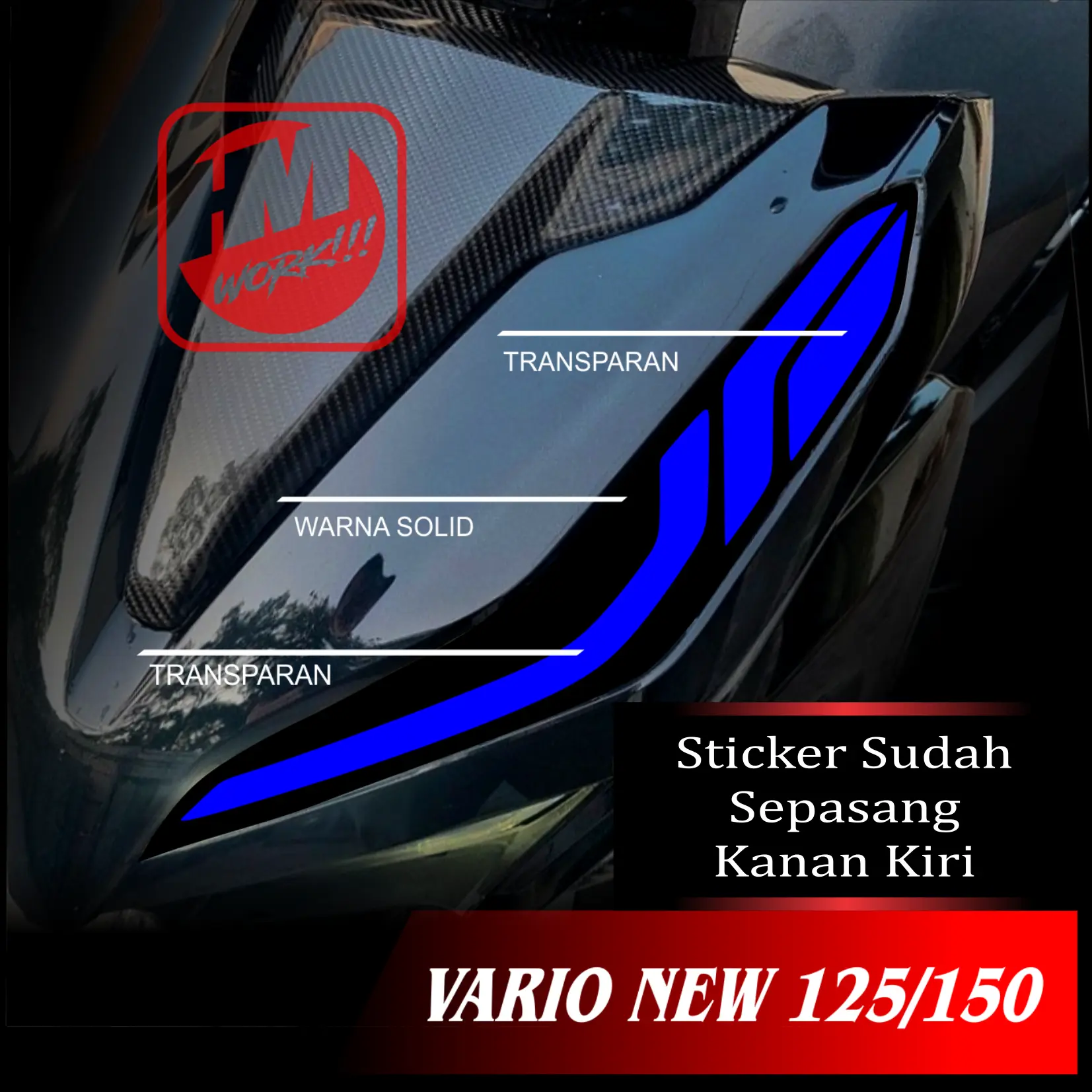 STICKER SEN VARIO NEW 125/150 NO4