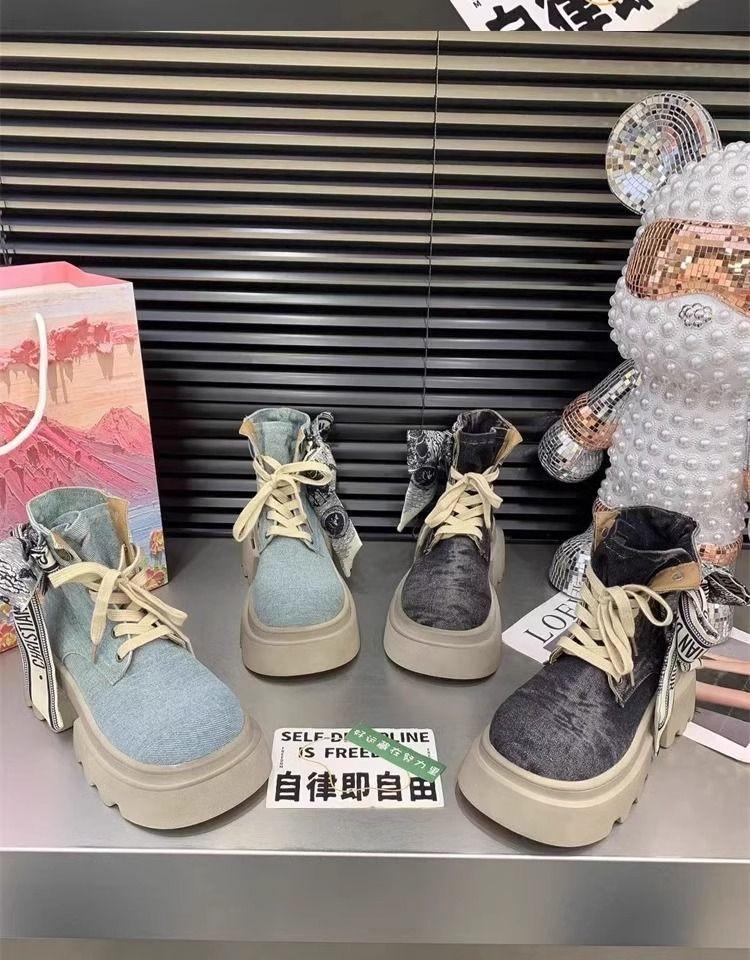 Product Introduction of But Martin Denim, Tapak Tebal, Fesyen, Serba guna, Reben Meningkatkan Ketinggian, But Tunggal, Ketibaan Baru Musim Luruh, 2025 9