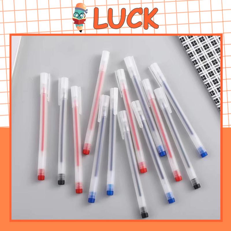 Product Introduction of [Big Sale] pen con Bút bi Gel bấm Màu Đen/Đỏ/Xanh, Ngòi 0.5mm, Nhanh Khô Không Lem, Thân Bút Nhám Sang Trọng, Viết Êm Không Nhòe bút siêu tạ bút nhân phẩm xịn bút gel nắp cài back school đồ dùng học tập bút không ngòi bút nước 26