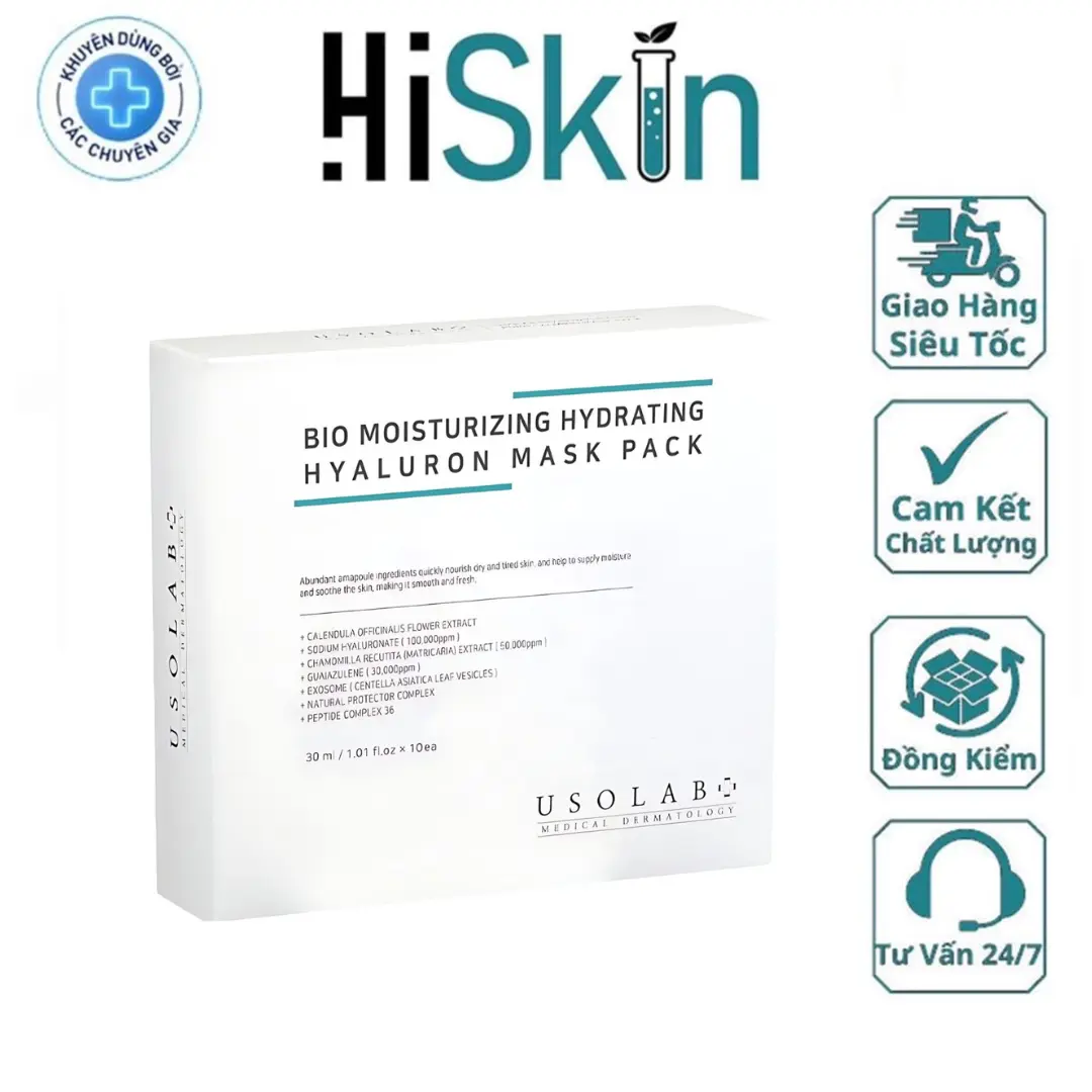 Mặt Nạ BIO MOISTURIZING HYDRATING HYALURON MASK PACK 1 Hộp