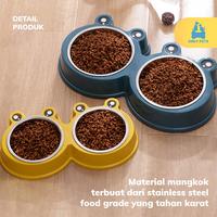 Gambar ONLY PETS Tempat Makan Minum Bentuk Kodok + Mangkuk Stainless Steel - L, Maroon dari Only Pets Kota Administrasi Jakarta Pusat 3 Tokopedia