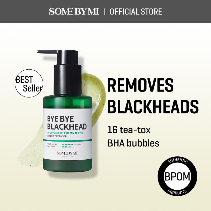SOME BY MI Bye Bye Blackhead Green Tea Tox Bubble Mask Facial Cleanser 120g 0