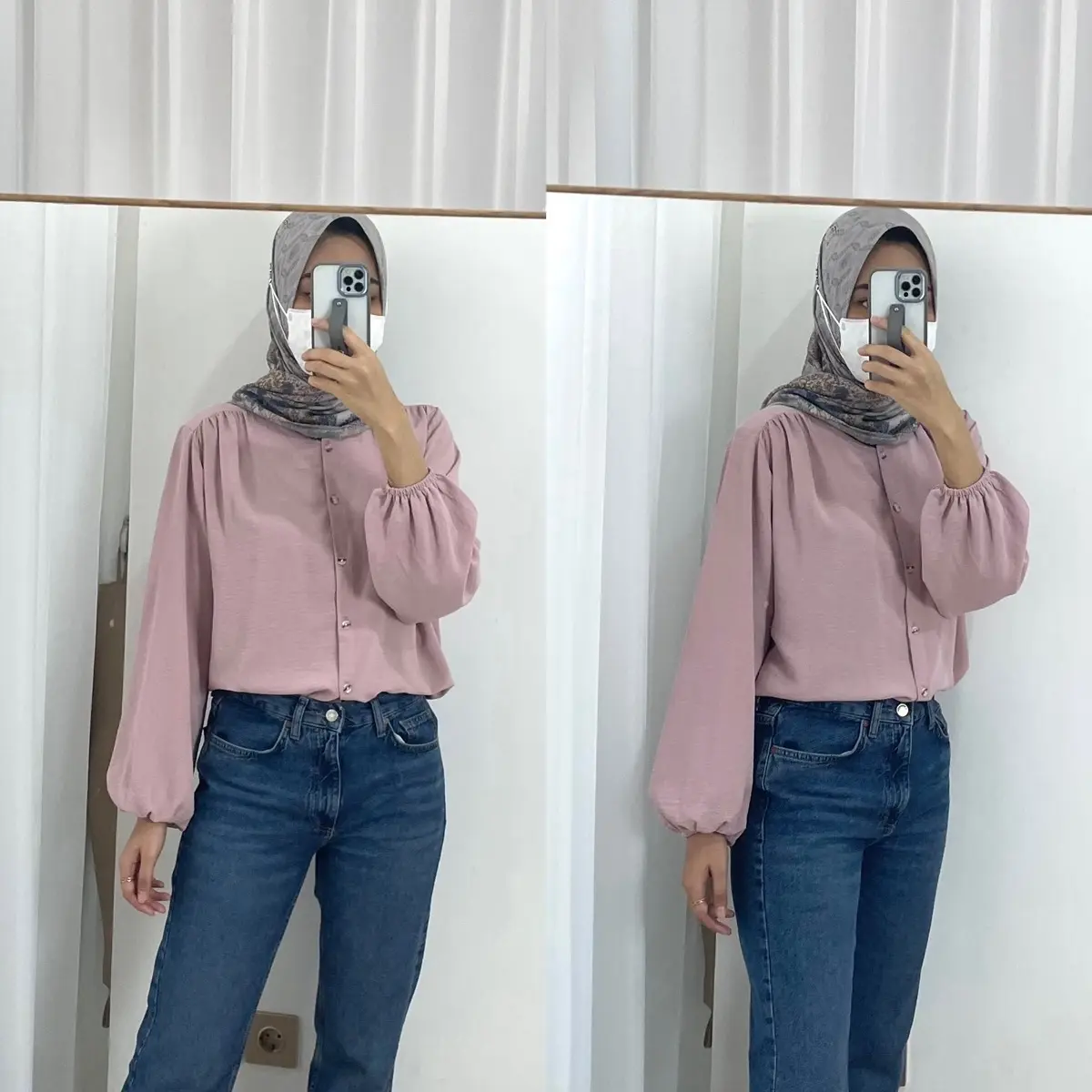 Harra Blouse - airflow blouse Baju Busui