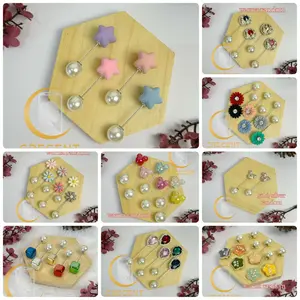 Part 2 Bros Tuspin Pin Peniti Premium untuk Hijab Jilbab Kerudung Ala Korea Bentuk Karakter Mutiara Bunga Kristal Permata Matahari Bintang Hati Murah Harga Satuan Pcs