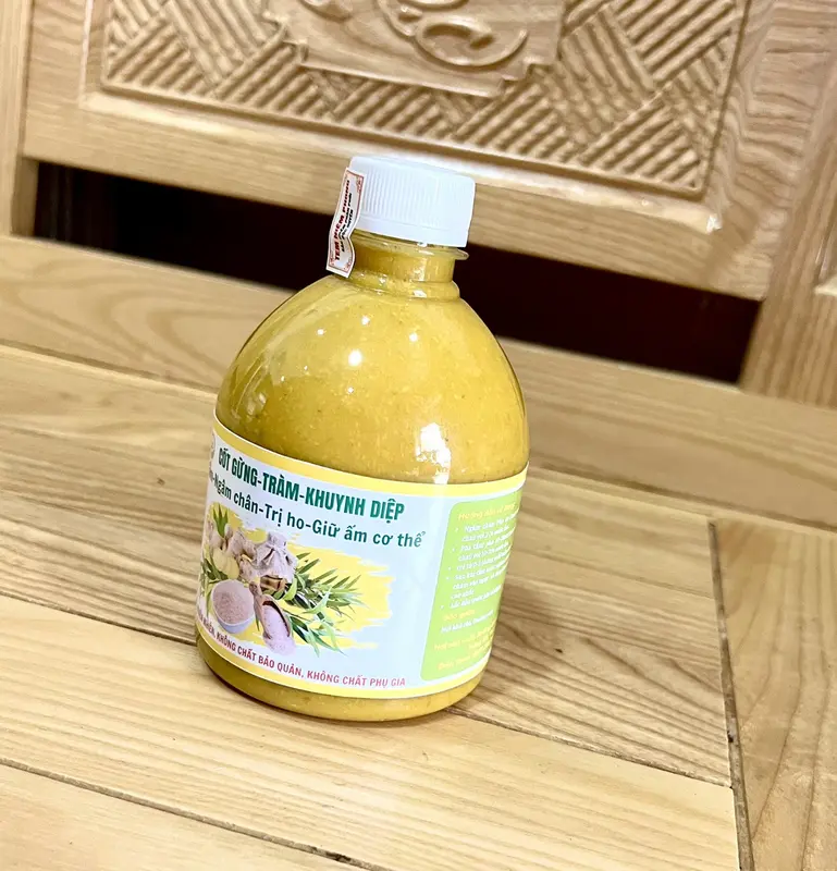 Combo 2 chai Cốt Gừng Tràm Khuynh Diệp 500ml- Pha Tắm, Ngâm Chân, Giữ Ấm cơ thể tặng tinh dầu tràm 10ml 3