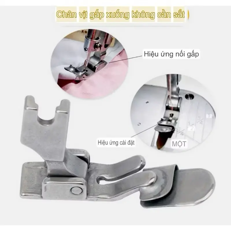 ￼Chân vịt may ghép gấp mí, may bẻ lai dùng cho máy may 1 kim công nghiệp 1