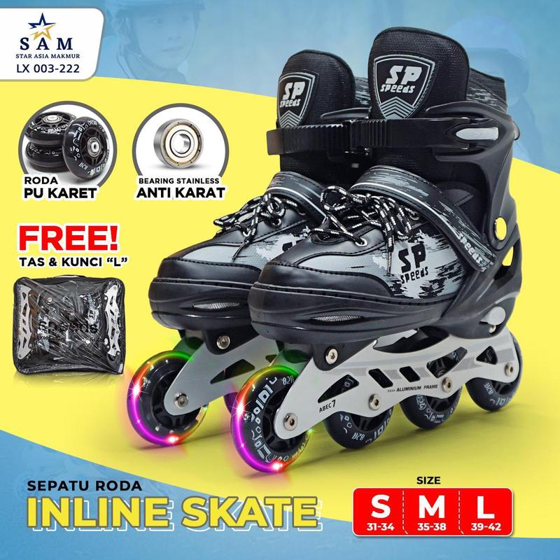 [003-222] Sepatu Roda Perempuan Laki Laki Inline Skate Bajaj Mode Mobil ...