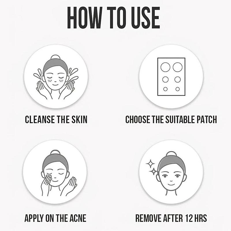 Product Introduction of Invisible Acne Patches Removal Pimple Anti-Acne Hydrocolloid Patches Spots Marks Concealer Waterproof Sticker 34