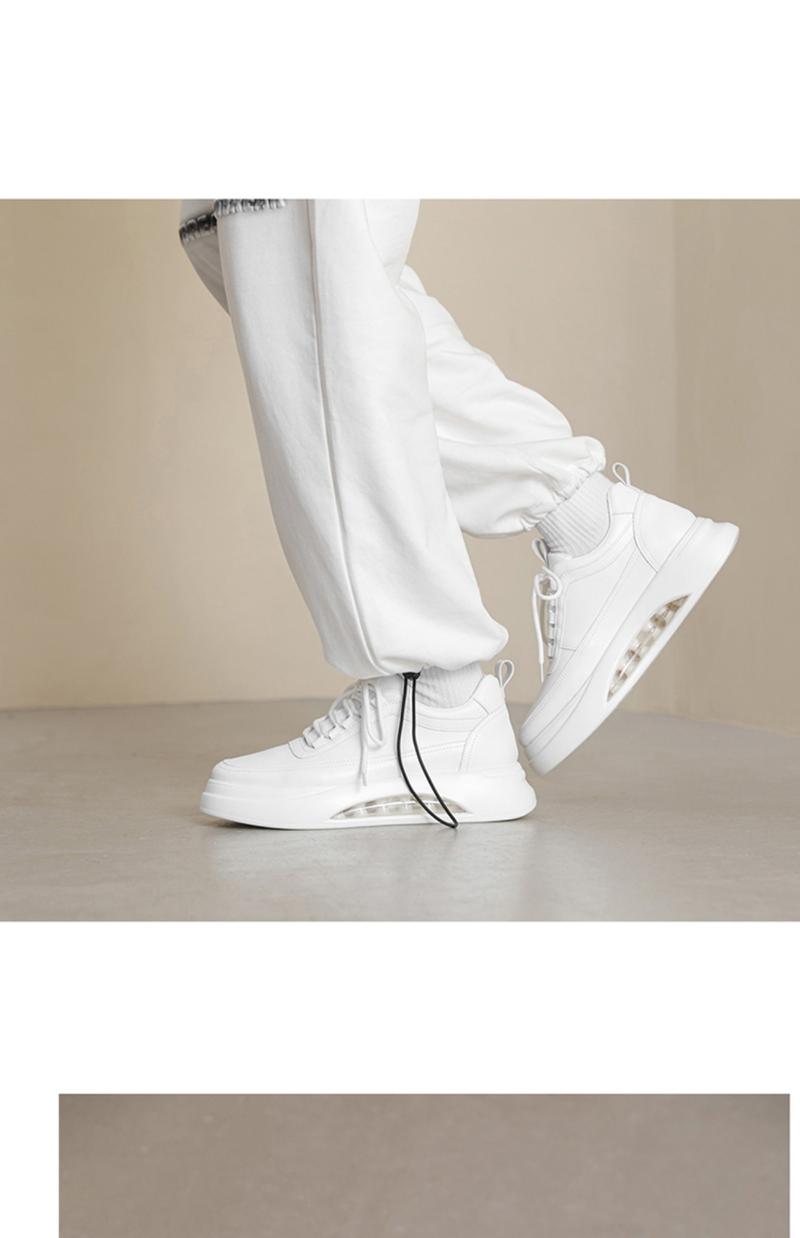 Product Introduction of Air Cushion White Shoes for Men, New Autumn Trendy Versatile Casual Shoes, Men's Fashion Shoes, Thick-Soled Height-Increasing Sneakers 11