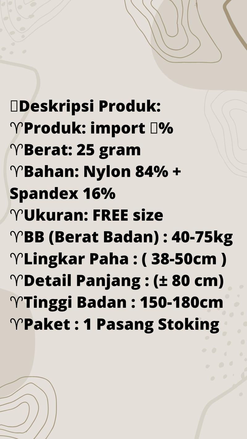 Product Introduction of Stoking Wanita Renda Tinggi Atas Lutut Pantyhose 1141 Panjang Spandex Motif Bunga 0