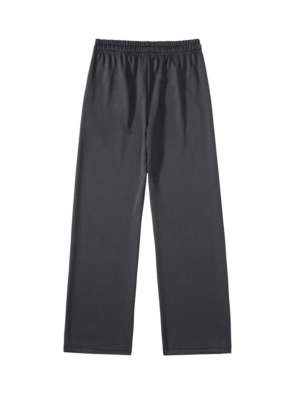 Men's Solid Color Pants, Casual Comfy Loose Trousers for Spring & Fall, Men's Bottoms for Daily Wear 1