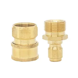 2pcs Konektor M22 Male & M22 Female Quick Release Untuk Pressure Washer 2pcs Konektor M22 Male & M22 Female Quick Release Untuk Pressure Washer