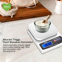 Gambar KLEVO SAVIA Timbangan Dapur Mini 10 Kg Digital LED Display Rechargeable Presisi Akurat - Bubble Wrap dari Klevo Easy Living Kab. Sidoarjo 2 Tokopedia