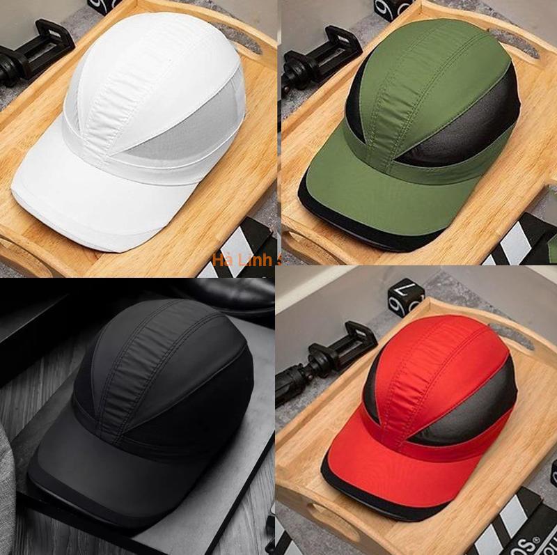 Nón Nam Sơn Vải Dù Đen Vá Lưới Mẫu Mắt Mèo/Mũ Lưỡi Trai Hàng Chuẩn Thời Trang Cao Cấp Mới