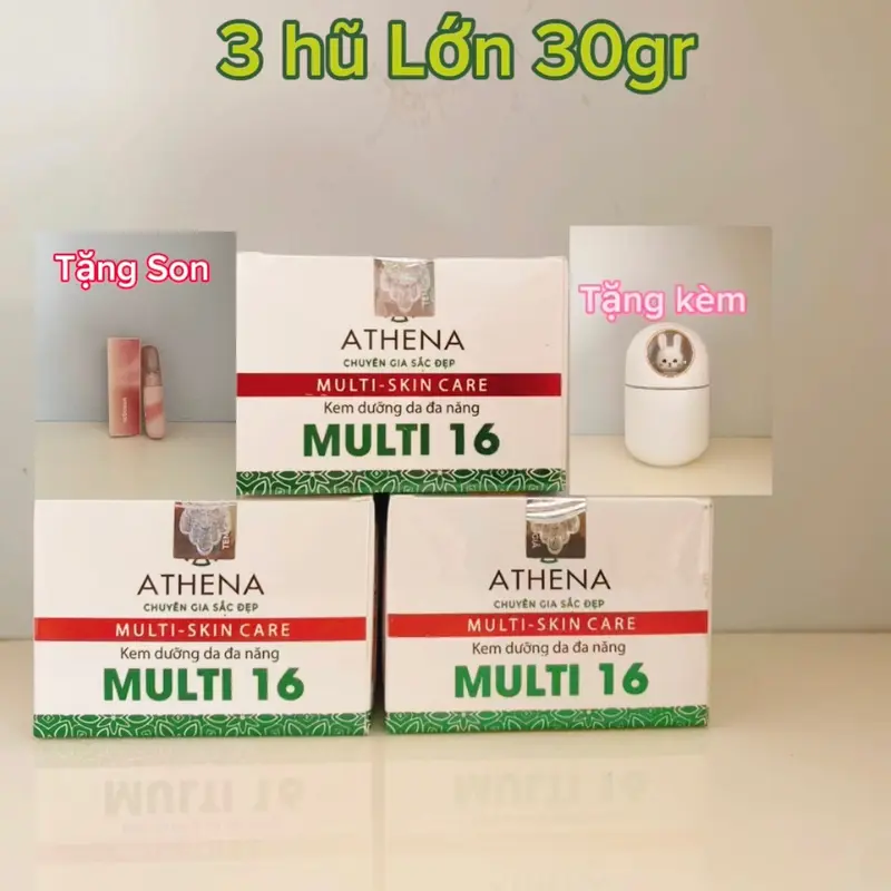 Kem Ran Da (Dưỡng da đa năng multi 16 ) 3 hũ lớn 30gr tặng nước hoa 2