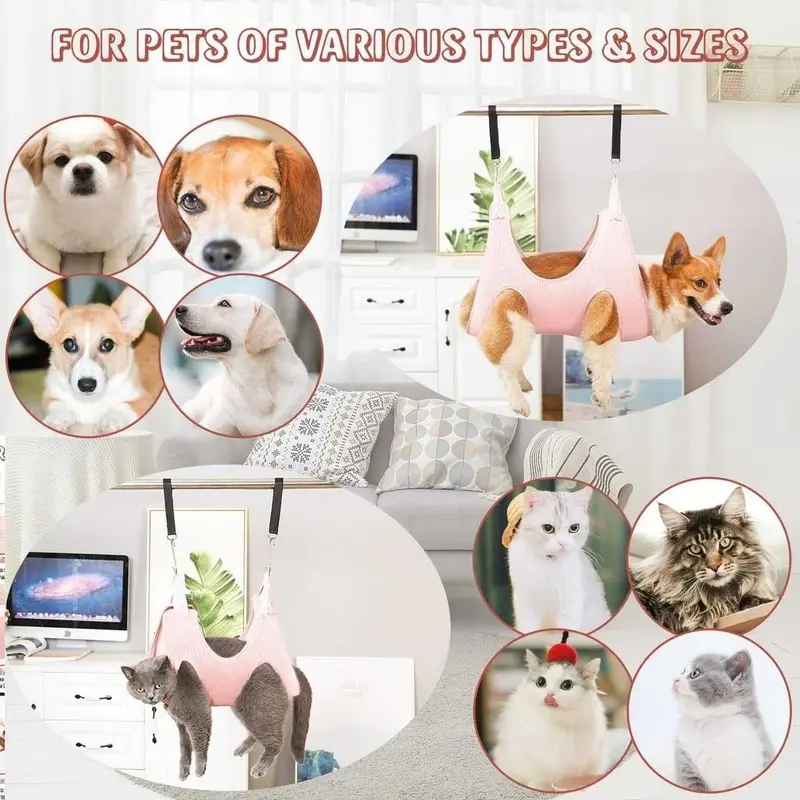 Perawatan Hewan Pet Grooming Hammock Size M Solusi Nyaman untuk Memandikan Anjing dan Kucing Anda 6
