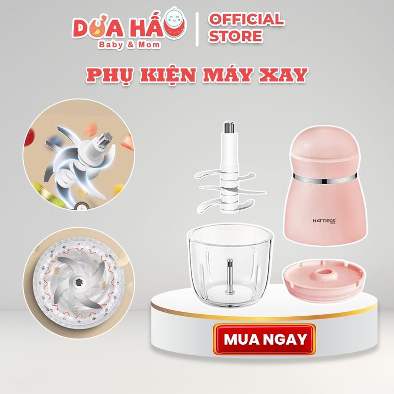 Cối & Lưỡi Dao Thay Thế Máy Xay Hattiecs & Coco Bear 8 Lưỡi