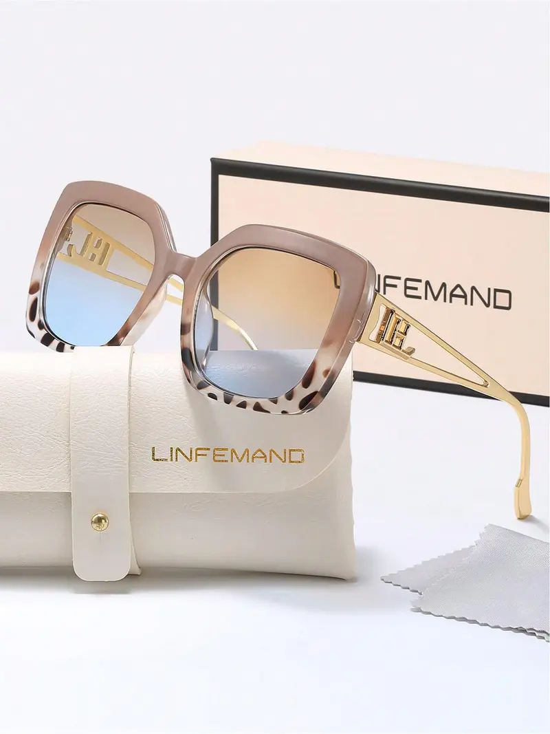 Linfemand Luxury Frameless Gradient Fashion Sunglasses Uv400  display picture 2