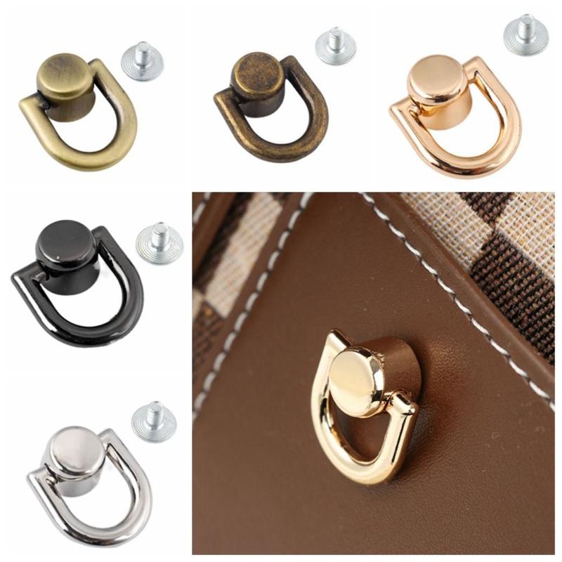 Product Introduction of DIY Metal Bag Rivet Nail Buckle D Ring Tong Snap Metal Bag Rivet Nail Handbag Belt Hanger Hardware Accessorie Handbag Belt Briefcase 8