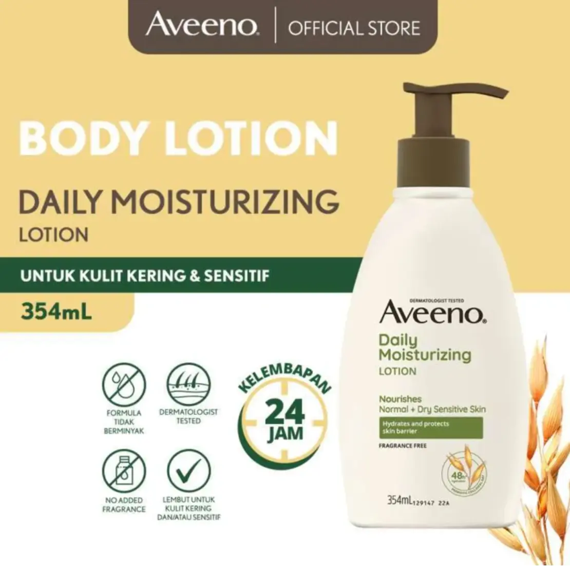 Aveeno Daily Moisturizing Lotion - Body Lotion Pelembab