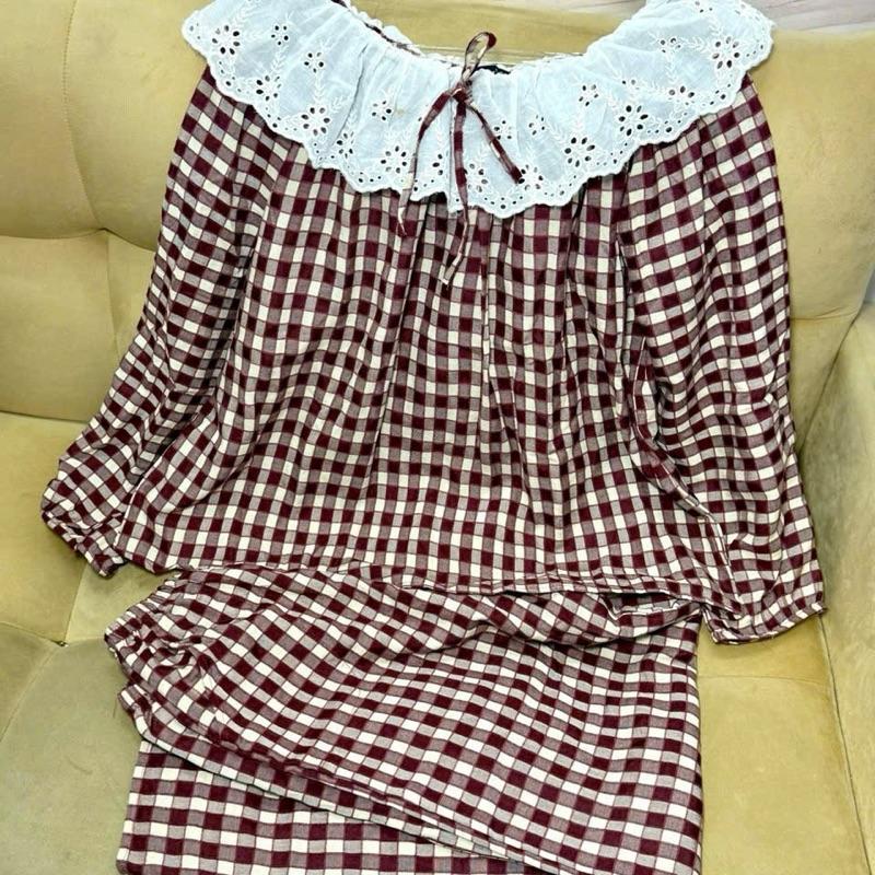 Bigsize 45-80ky Set tk chất qc siêu phẩm td phối ren cổ trễ vai 2