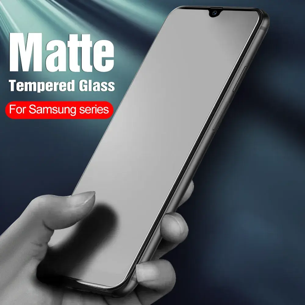 Matte Frosted Tempered Glass For Samsung Galaxy S24 S23 S22 S21 Plus S23 S21 S20 FE Samsung Galaxy M55 M54 M53 M52 M34 M33 M32 M31 M23 M22 M15 M14 M13 M12 Screen Protector