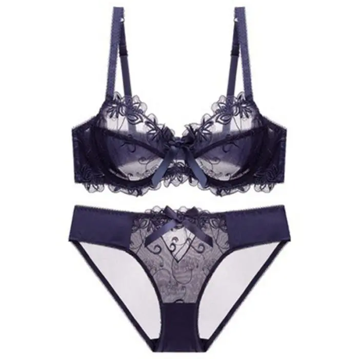 Elsa's Choice - Vexana Underwear Set - Navy, 34/75D