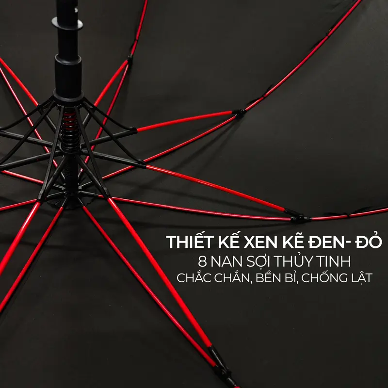 Ô dù cán dài cao cấp Sport Palermo Umbrella chống lật gió to, tán rộng, che mưa che nắng 3