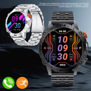 Jam Tangan Lelaki, LIGE, Terlaris di Asia Tenggara, Pelbagai fungsi, Kalis Air, dengan Pedometer dan Ciri Panggilan Bluetooth, Sesuai untuk Perniagaan dan Fesyen, Monitor Fungsi Pintar