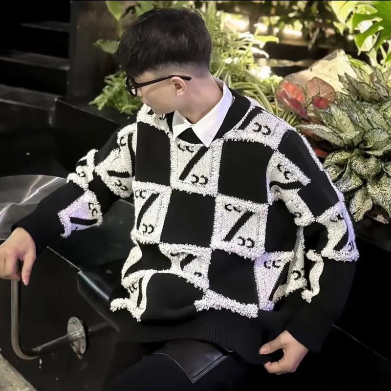 Áo Len Caro Lông Xù From Rộng Nam Nữ Siêu Dày - Kèm Ảnh Thật