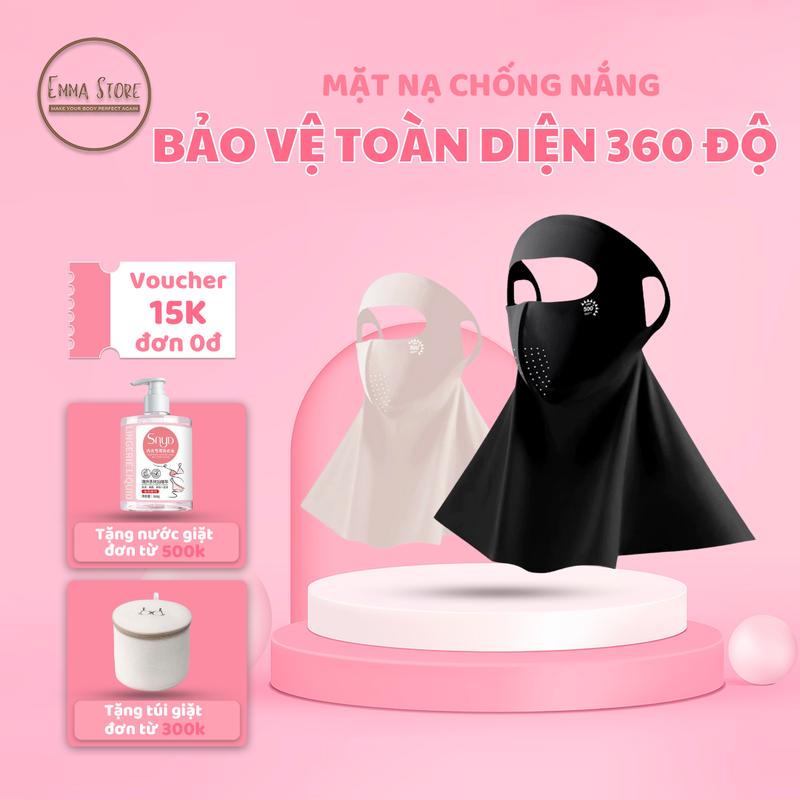 Mặt nạ chống nắng bảo vệ toàn diện, che nắng hiệu quả 360 độ Emma Store 0