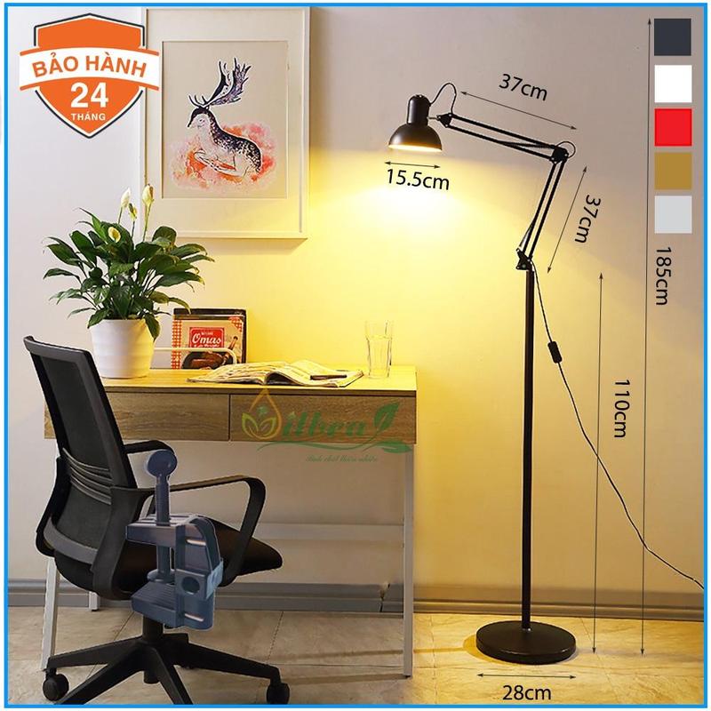 Đèn Cây Đứng Pixar Trang Trí Phòng Khách Cao 1m85 Tặng Kèm Kẹp Bàn PX880