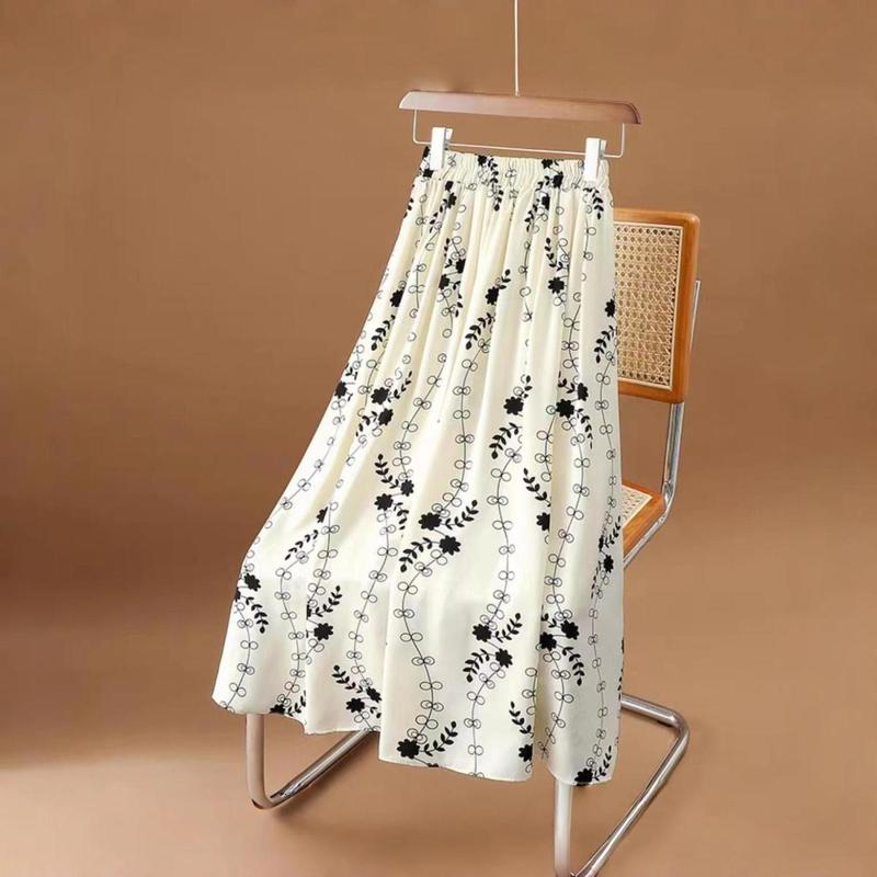 Product Introduction of Chân Váy Midi, Eo Co Giãn, In Hoa, Dành Cho Nữ, Thiết Kế Bó Sát Cạp Cao, Chân Váy Chữ A In Hình, Thích Hợp Cho Mùa Hè 2024, Bán Chạy 2