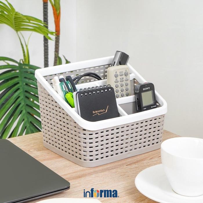 Gambar Informa Tempat Remote Tv Polka (L) - Krem Organizer Meja Keranjang Penyimpanan Kotak Alat Tulis Tempat Aksesori dari Informa Indonesia Kota Administrasi Jakarta Utara Tokopedia