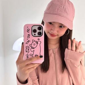 Graffiti Cat iPhone 15 Pro Phone Case Apple 14 Pro Max Two-in-One 13 Cute 12 Shockproof XR/XS