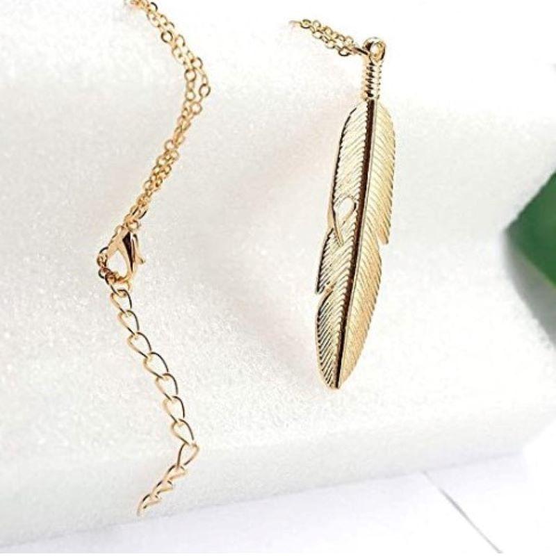 Product Introduction of Vòng Cổ Lá, Thời Trang Bohemian, Dành Cho Nam Và Nữ, Tua Rua Lông Vũ Dài, Dây Đeo Chuyền Áo Len Dây Buộc, Đồ Trang Trí Châu Âu Và Châu Mỹ Xuyên Biên Giới Chain Jewelry Women 7