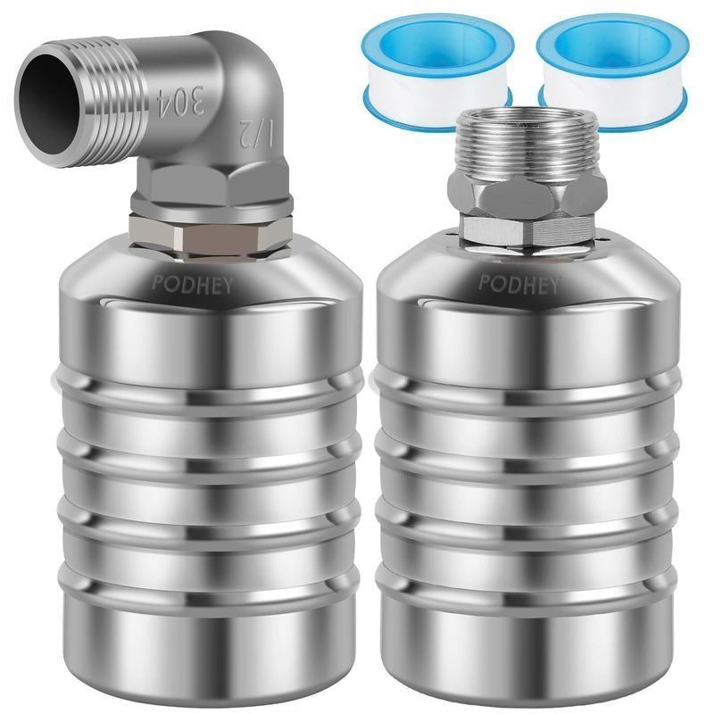 Product Introduction of 2 Hitungan Katup Apung Kontrol Level Air 304 Stainless Steel Katup Bola Apung Mini Sepenuhnya Otomatis Mati Otomatis Tangki Air Katup Pengontrol Level Air Aman Asupan Air Atas/Samping 13