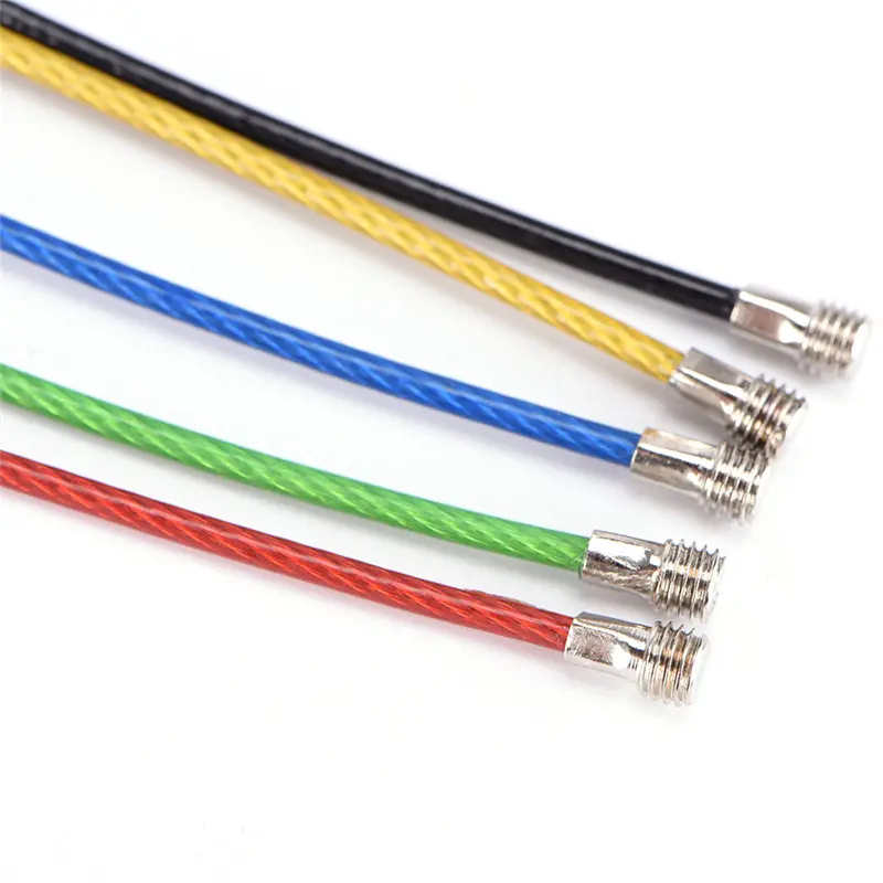 Móc Khóa Dây Thép Không Gỉ, 5 Cái, Dây Cáp, Vòng Chìa Khóa, Dây Chuyền Ngoài Trời, Đi Bộ Đường Dài, Thời Trang 0