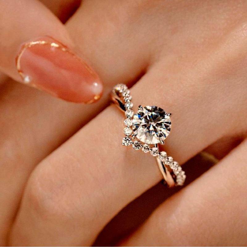 Nhẫn nữ thiết kế dáng vương miện M1