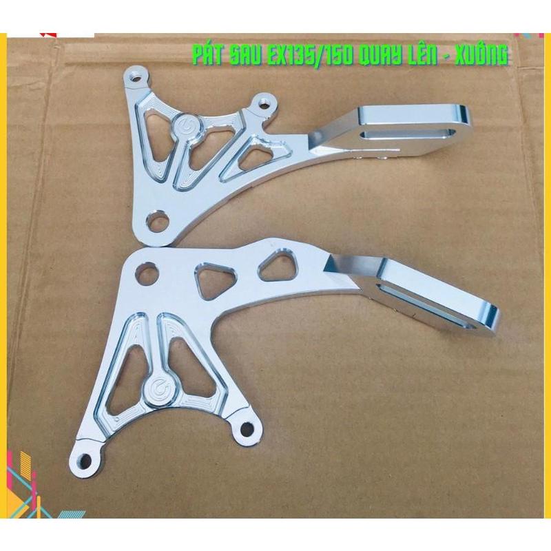 Pát sau Ex135 150 155 Size Đĩa 220mm____Quay Lên - Quay Xuống Xài Heo 2 Piston đối xứng Brbo Nisin Adelin Frando