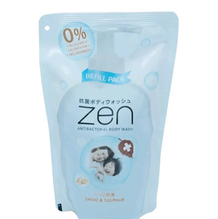 ZEN SABUN MANDI CAIR 450ML/400ML ANTIBAKTERIAL JAPANESE RED SHISO 2