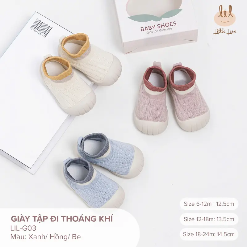 Giày tập đi dành cho bé Lil Little love (LIL-G03) 0