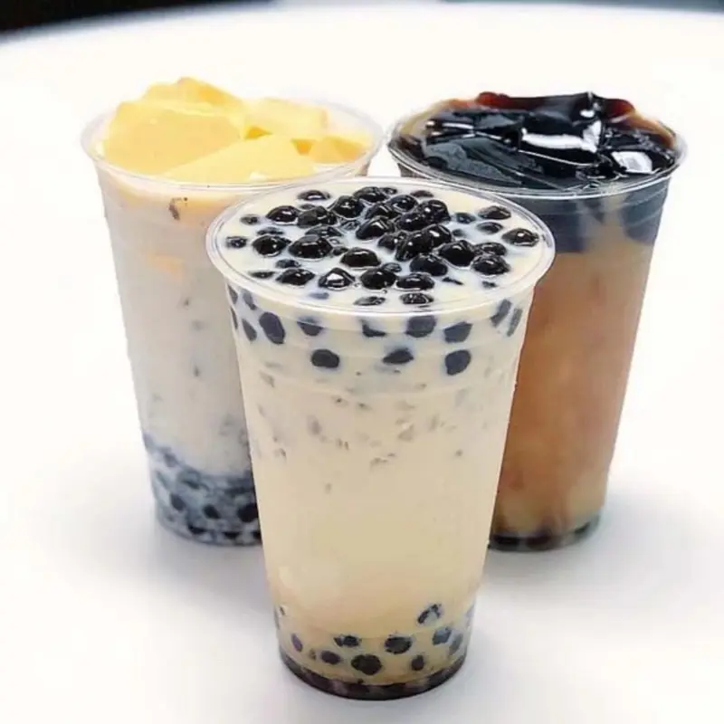 1 SET TRÀ SỮA TỰ NẤU -Tặng ống hút , túi lọc trà và công thức kèm theo Chua Sô Cô La Bột Socola Topping settra  sua 5